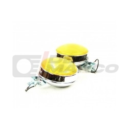 Pair of Yellow Front Fog Lights Ø 110mm