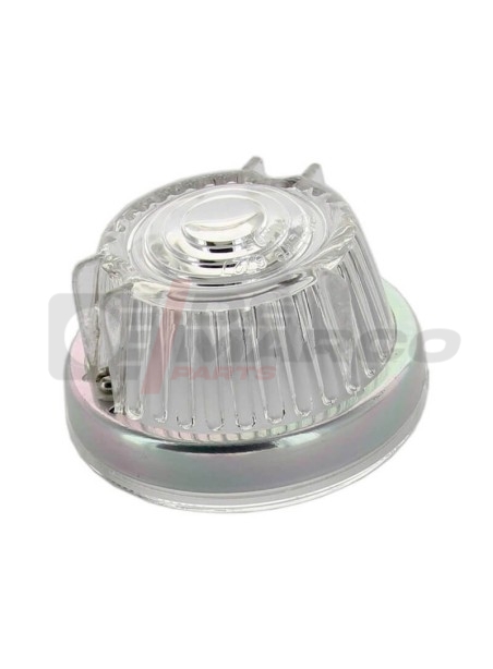 Round Transparent Turn Signal Lens with Ring for Renault 4 and Dauphine