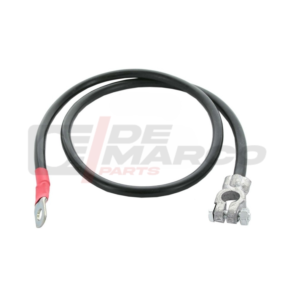 Positive cable for connecting the battery/starter motor