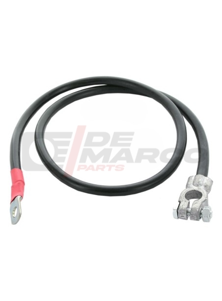 Positive cable for connecting the battery/starter motor