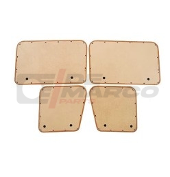 Set de 4 panneaux de porte en vinyle caramel pour Renault 4