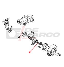 Distanziale per cuscinetti ruote anteriori  Renault