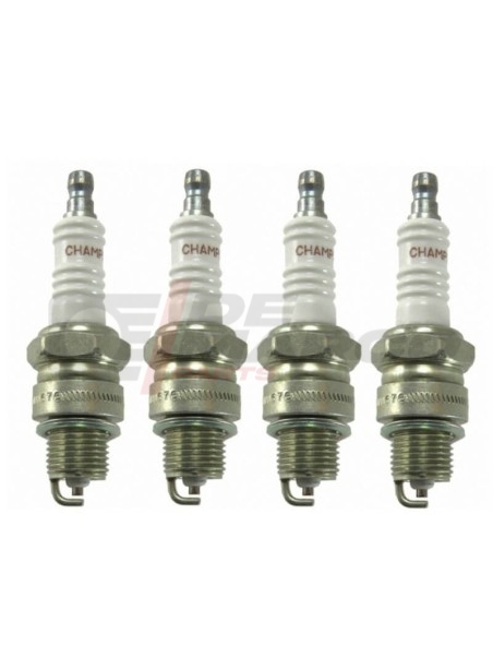 Set of 4 Champion Spark Plugs for R4 845cc, 2CV, DS, Dauphine, Dyane, Mehari, Ami 6...