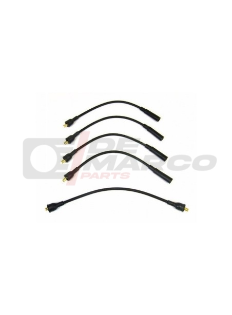 Set of Black Silicone Spark Plug Wires for R4, Dauphine, Floride, R6...