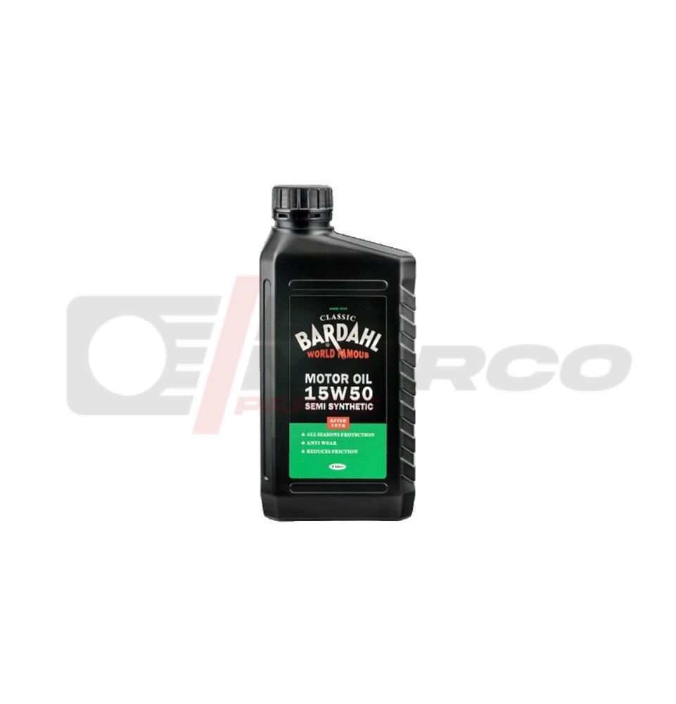 Engine Oil Bardahl 15W50 Semi-Synthetic for Vintage Cars