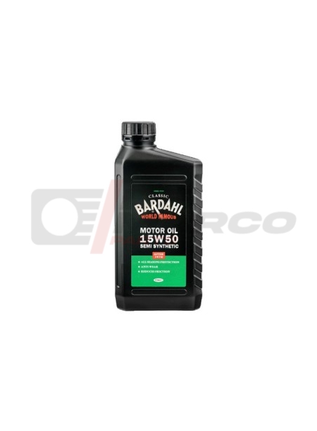 Engine Oil Bardahl 15W50 Semi-Synthetic for Vintage Cars