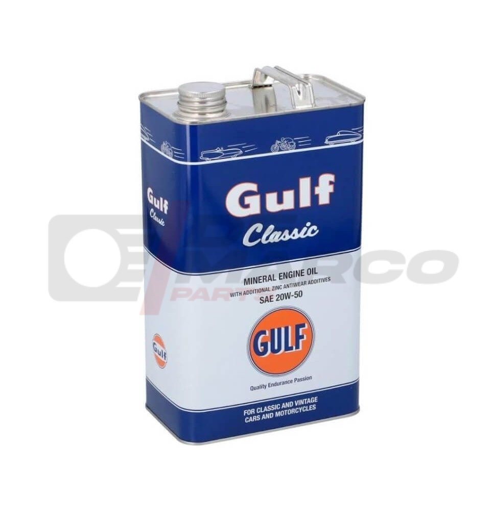 Huile moteur minérale Gulf Classic 20w50 pour voitures anciennes