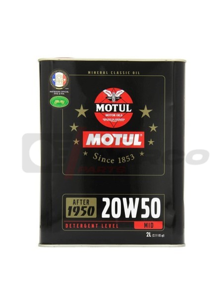 Olio motore Motul 20w50 minerale multigrado, per auto d'epoca