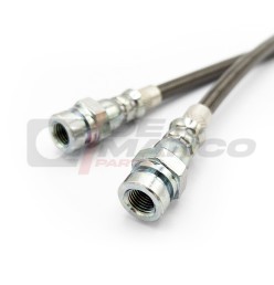 pair of steel brake hoses, suitable for rear brakes, detail