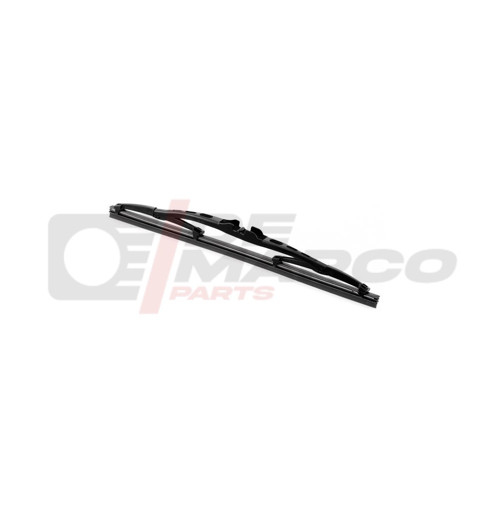 Black plastic wiper blade suitable for vintage vehicles