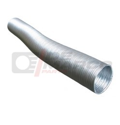 Aluminum preheating flexible hose for air filter box to be mounted on vintage vehicles