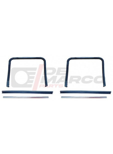 Rear Door Glass Seals Kit for Renault Dauphine