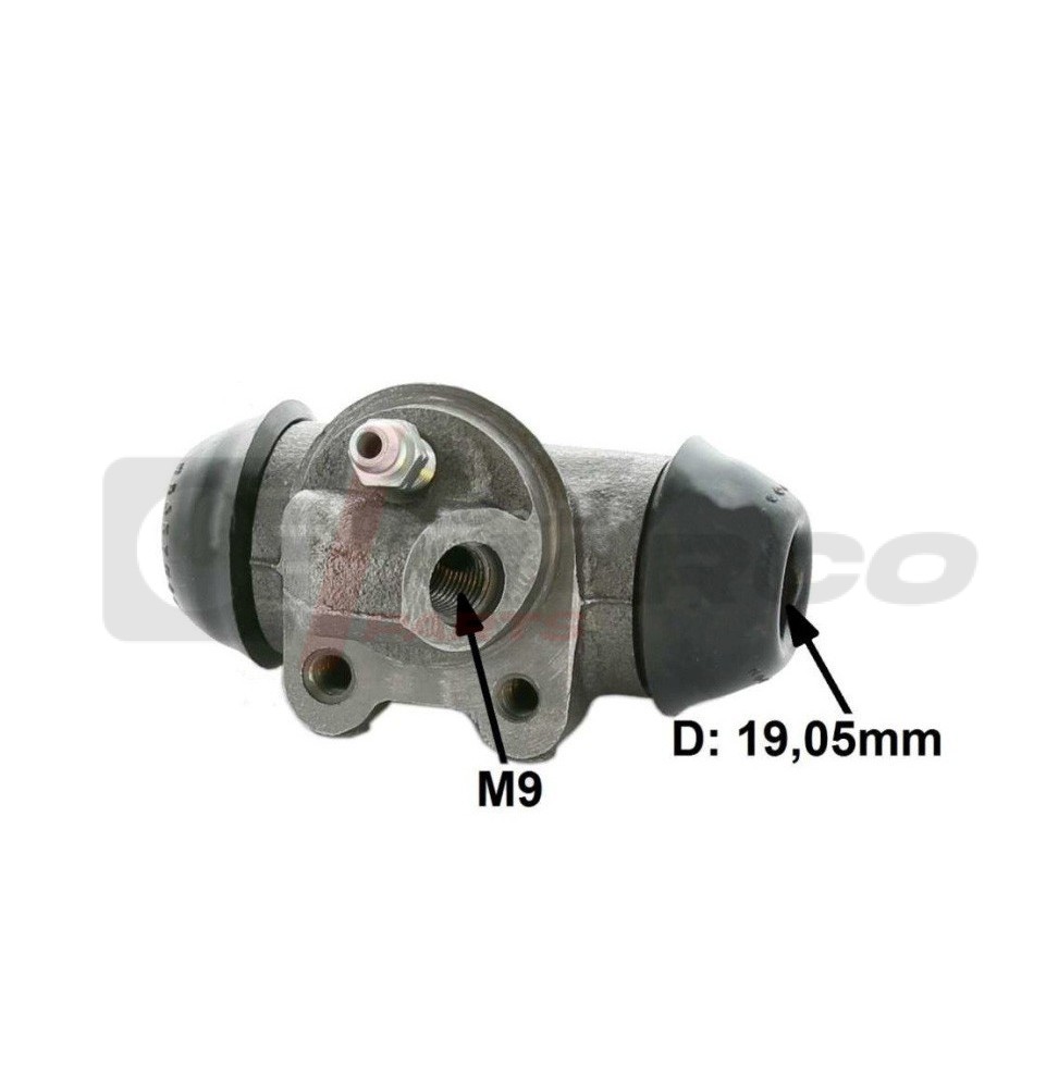 Rear Left Brake Cylinder for Renault Dauphine and Floride