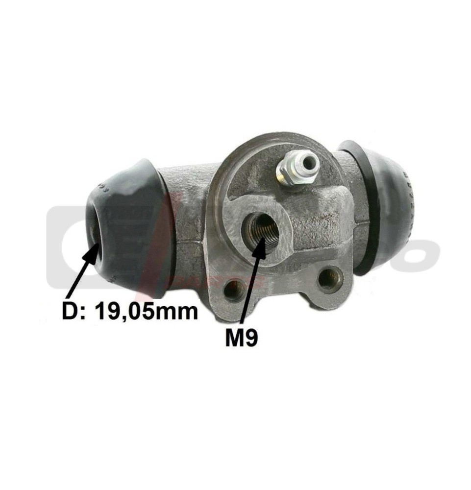 Rear Right Brake Cylinder for Renault Dauphine and Floride