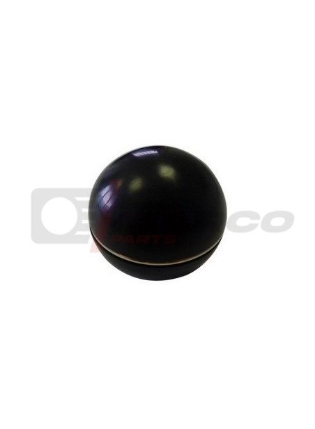 Black gear shift knob with chrome ring for Citroën 2CV, Dyane, Mehari and Ami 6/8