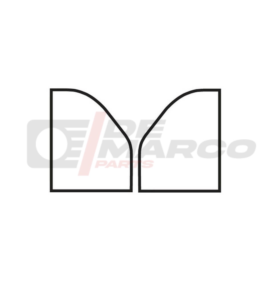 Pair of front door gaskets for Citroën 2CV