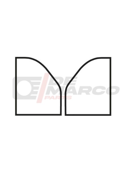 Pair of front door gaskets for Citroën 2CV