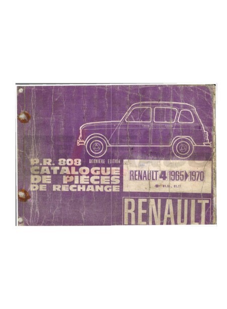 Catalogo ricambi originale Renault PDF R4 845cc eR4 F4