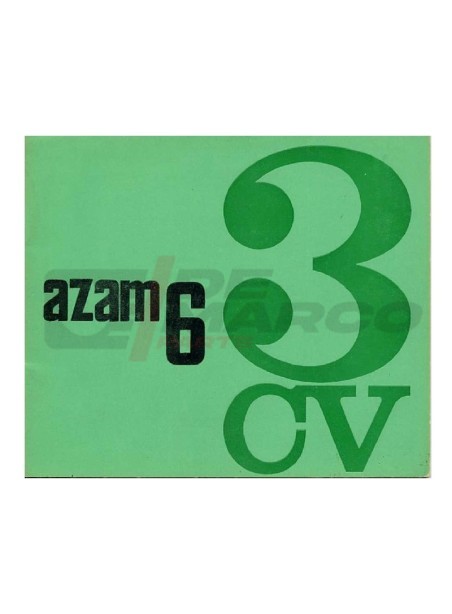 Manuale uso e manutenzione Citroen 3CV AZAM6