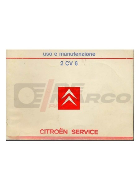 Citroen 2CV6 Use and Maintenance Manual