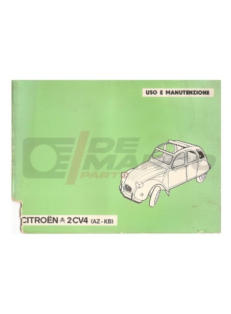 Manuale Uso e Manutenzione Citroen 2CV4 (AZ-KB)