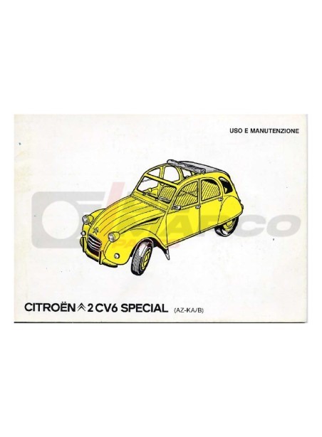 Manuale Uso e Manutenzione Citroen 2CV6 Special (AZ-KA/B)