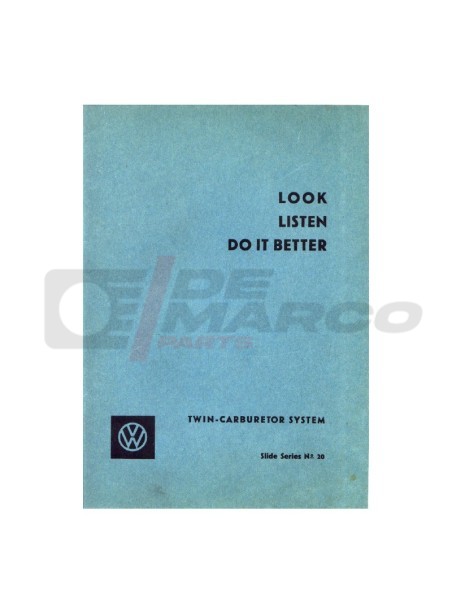 Volkswagen instruction manual for twin-carburetor system